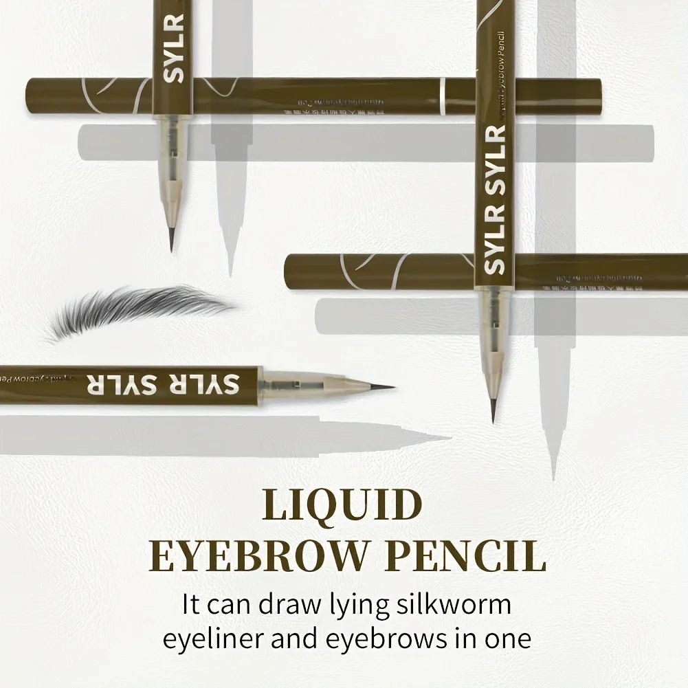 0.008mm Ultra Fine Eyebrow Pen Long Last Smudge Proof Waterproof Sweat - Proof High Pigmented Easy Applying Liquid Eye Brow Pencil - Avero
