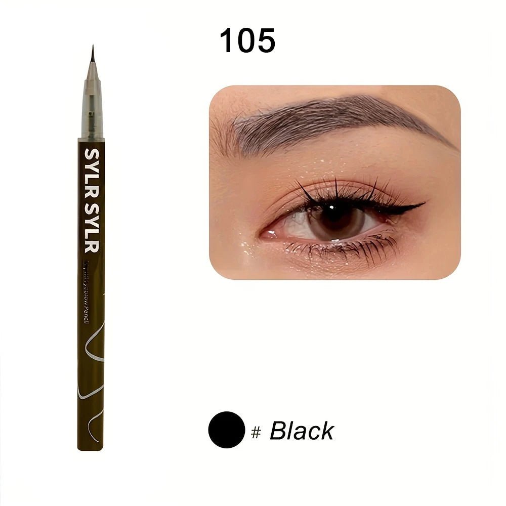 0.008mm Ultra Fine Eyebrow Pen Long Last Smudge Proof Waterproof Sweat - Proof High Pigmented Easy Applying Liquid Eye Brow Pencil - Avero