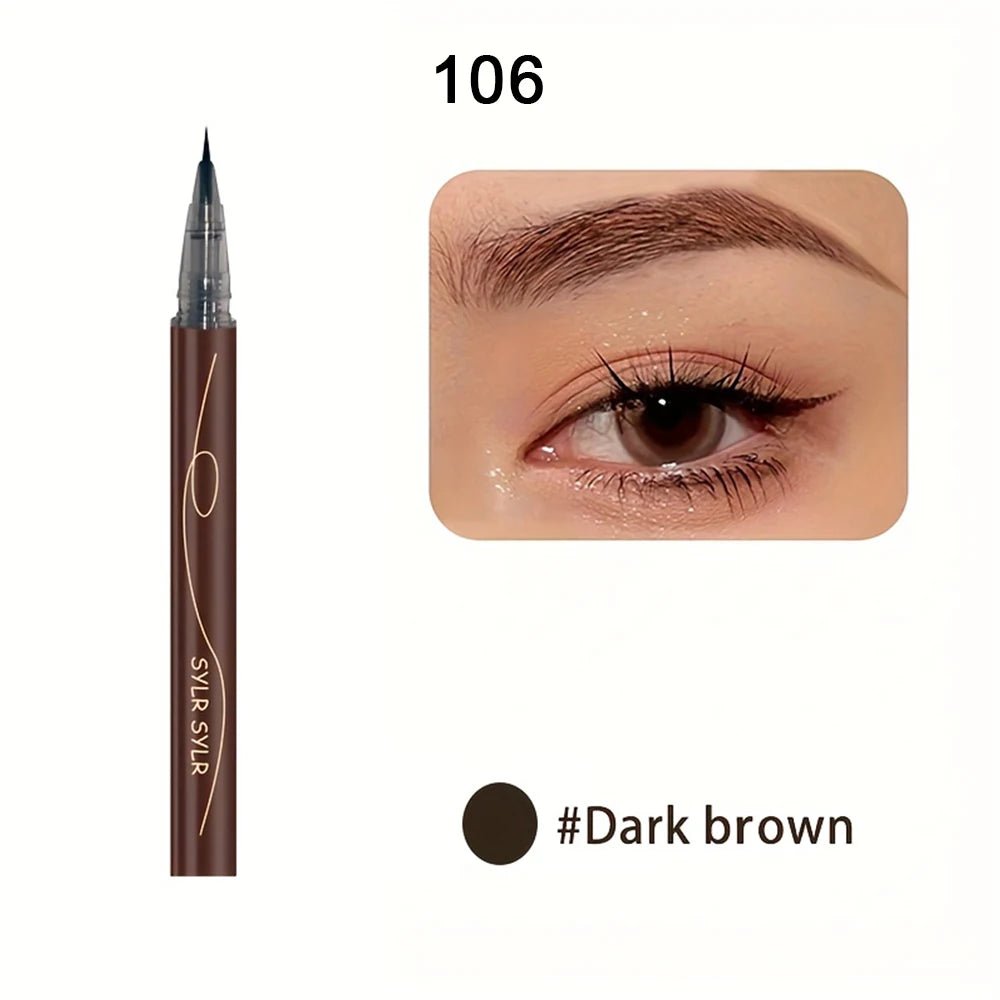 0.008mm Ultra Fine Eyebrow Pen Long Last Smudge Proof Waterproof Sweat - Proof High Pigmented Easy Applying Liquid Eye Brow Pencil - Avero