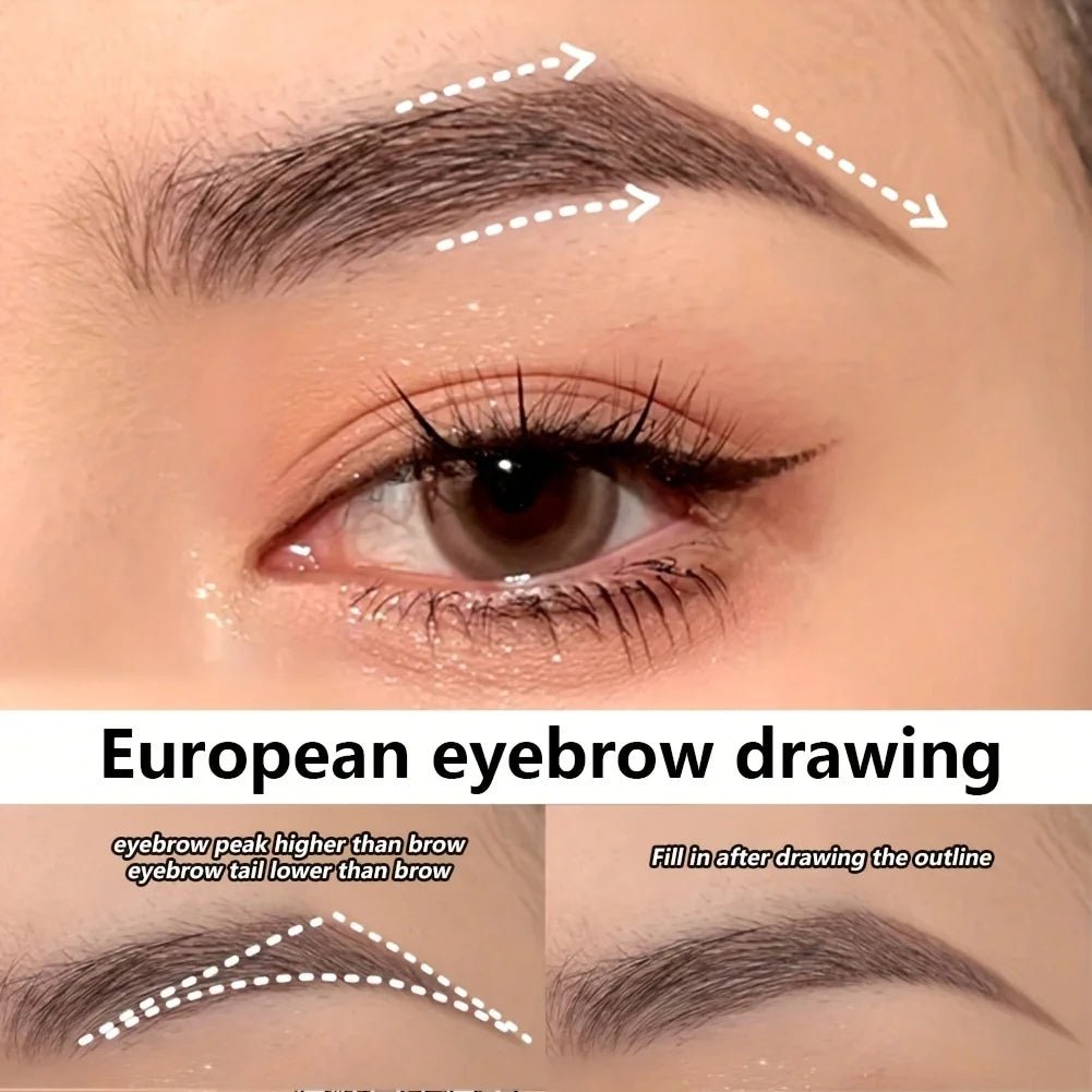 0.008mm Ultra Fine Eyebrow Pen Long Last Smudge Proof Waterproof Sweat - Proof High Pigmented Easy Applying Liquid Eye Brow Pencil - Avero