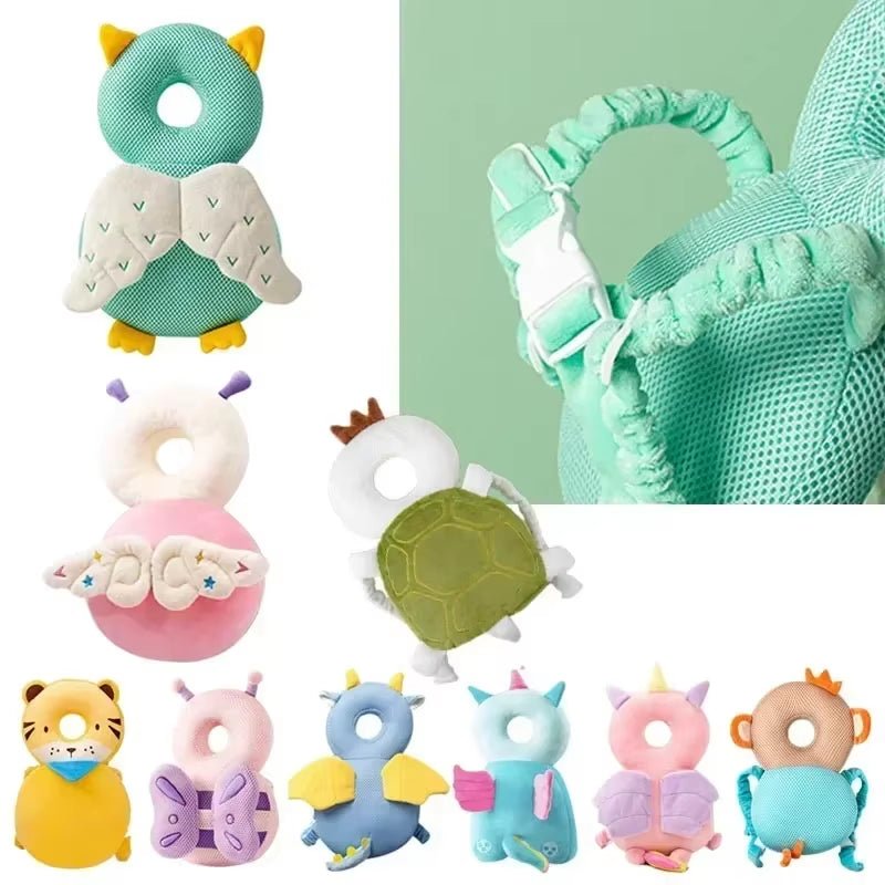 1 - 3T Toddler Baby Head Protector Safety Corner Guards Prevent Back Injured Angel Bee Cartoon Edge Security Protective Headgear - Avero