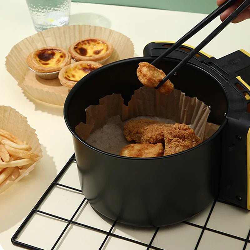 100Pcs Air Fryer Paper Oil Proof Isolation Paper Tray Disposable Non Stick Baking Pad Convenient And Durable Air Fryer Square - Avero