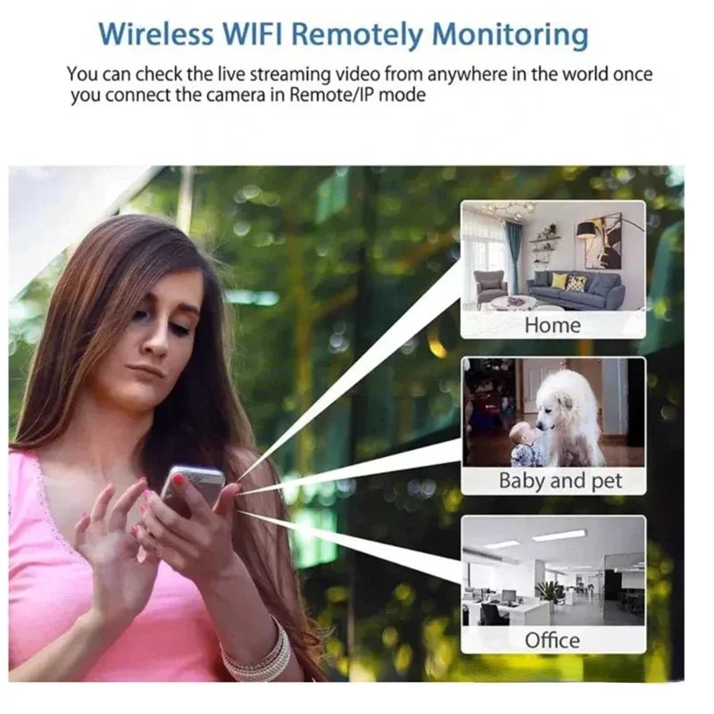 1080P HD Mini Camera Wireless WiFi Baby Monitor Indoor Safety Security Surveillance Night Vision Camcorder IP Cam Video Recorder - Avero