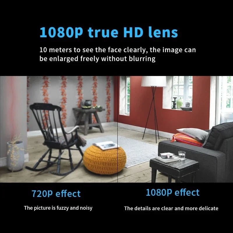 1080P HD Mini Camera Wireless WiFi Baby Monitor Indoor Safety Security Surveillance Night Vision Camcorder IP Cam Video Recorder - Avero