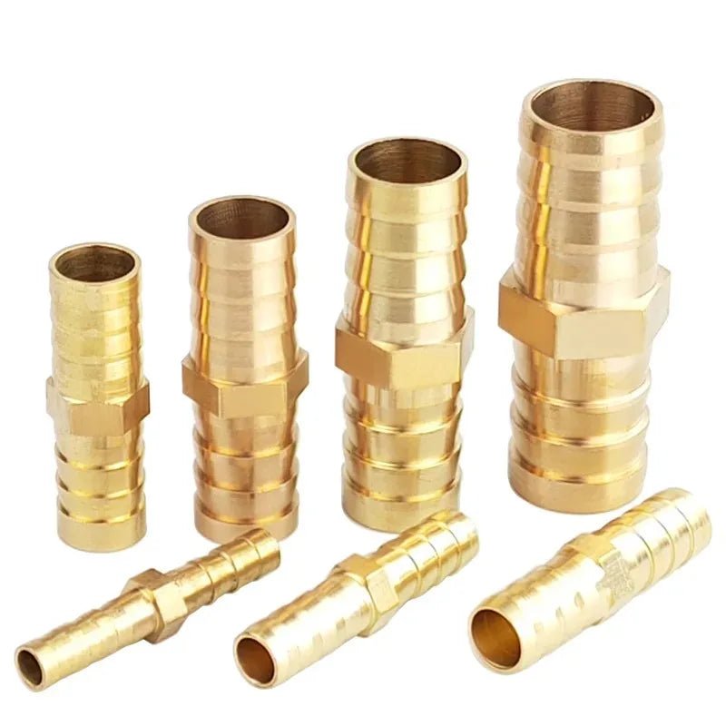 10pcs Brass Double Pagoda Joint For 6/8/10/12mm Hose Copper Pagoda Water Tube Fittings Quick Connector Garden Irrigation Adapter - Avero