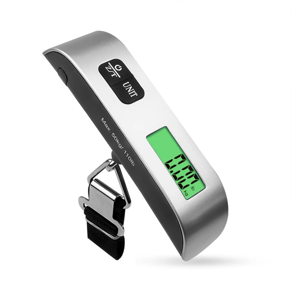 110Lb/50Kg Hanging Baggage Scale Digital Luggage Scale LCD Display Portable Suitcase Weighing Scale Travel Luggage Weight Scale - Avero