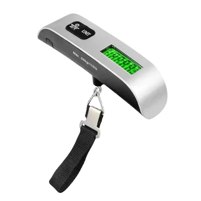 110Lb/50Kg Hanging Baggage Scale Digital Luggage Scale LCD Display Portable Suitcase Weighing Scale Travel Luggage Weight Scale - Avero
