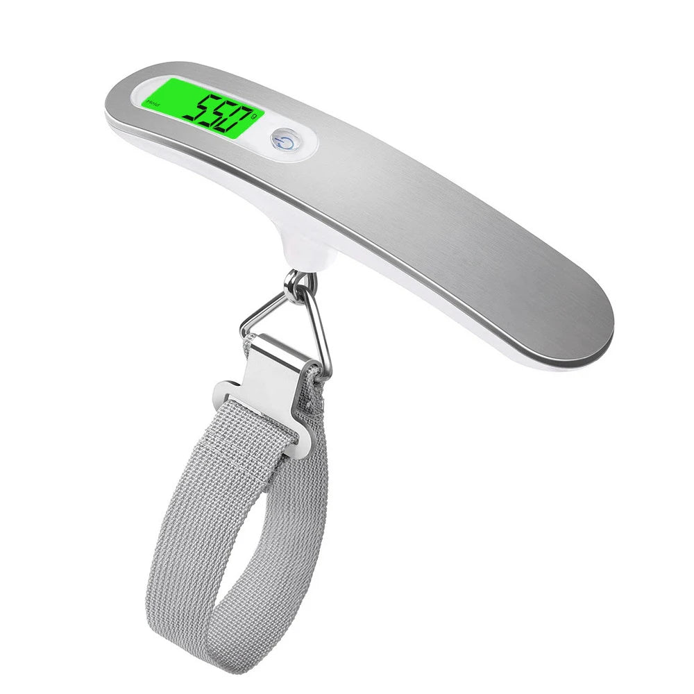 110Lb/50Kg Hanging Baggage Scale Digital Luggage Scale LCD Display Portable Suitcase Weighing Scale Travel Luggage Weight Scale - Avero
