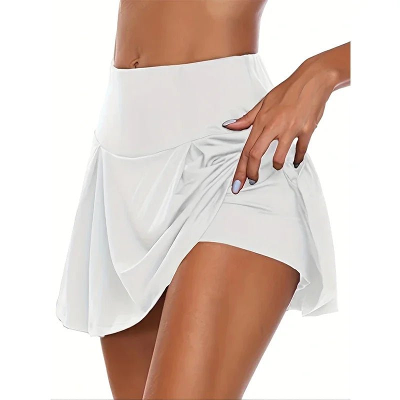12 Colour Versatile Y2K High - Waist Skort - Breathable Stretch Fabric for All - Season Sports Fashion Non - Sheer Comfort Fit - Avero