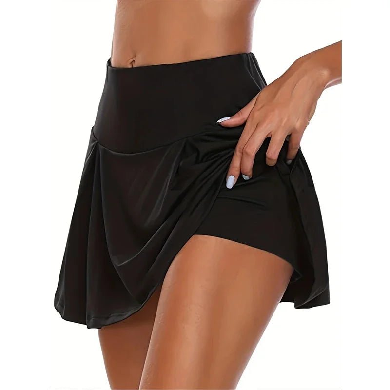 12 Colour Versatile Y2K High - Waist Skort - Breathable Stretch Fabric for All - Season Sports Fashion Non - Sheer Comfort Fit - Avero