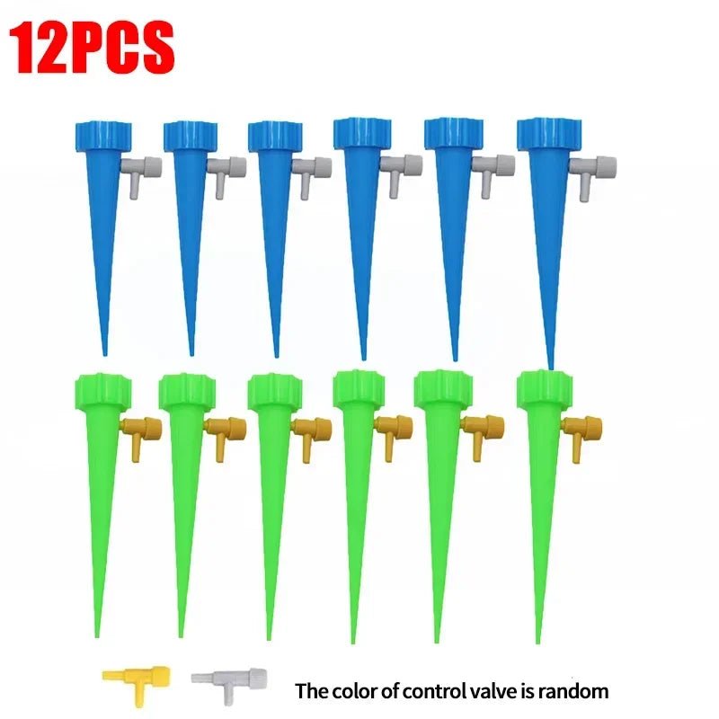 12Pcs Creative Indoor Plant Watering Device Self - Watering Kits Automatic Plant Garden Gadgets Waterers Drip Irrigation - Avero