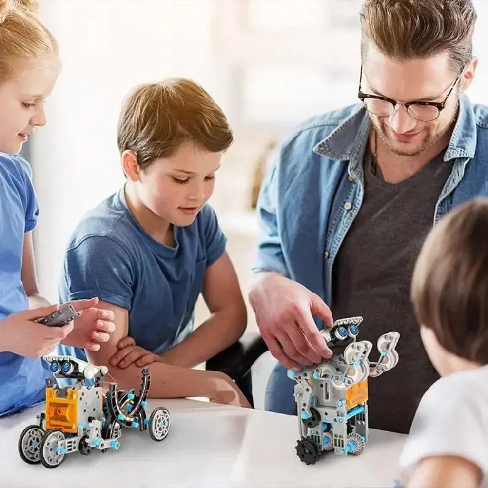 13 in 1 Solar Powered Robot Science Kit DIY Building Blocks Gift for Kids Electronic DIYs Creative Educational Assembly Toys - Avero