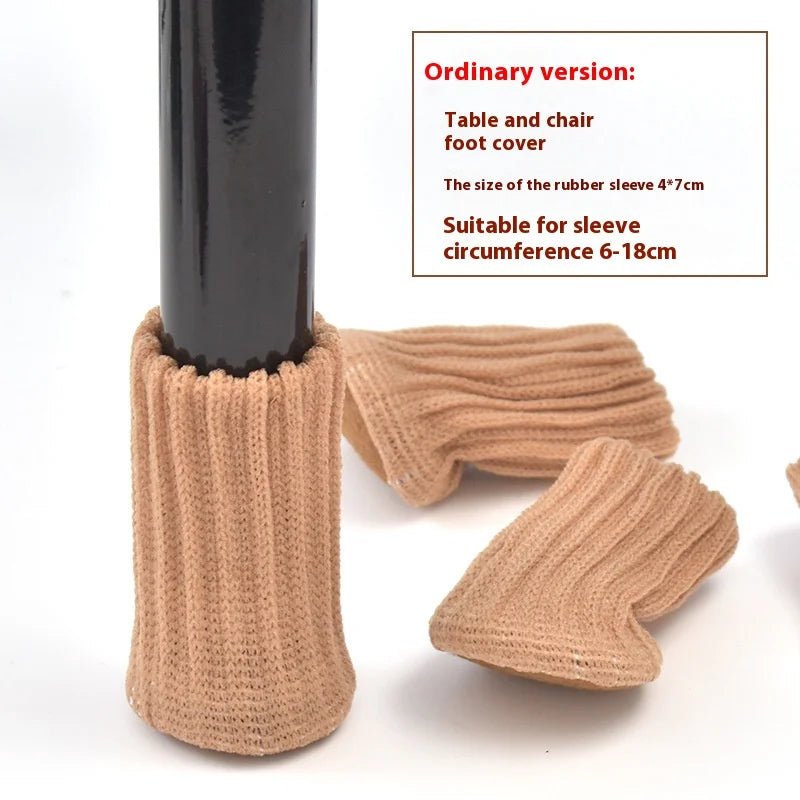 16Pcs Chair Legs Socks Knitted Furniture Feet Floor Protectors Anti - slip Pads Silent Thicken Table Chair Leg Socks Covers - Avero