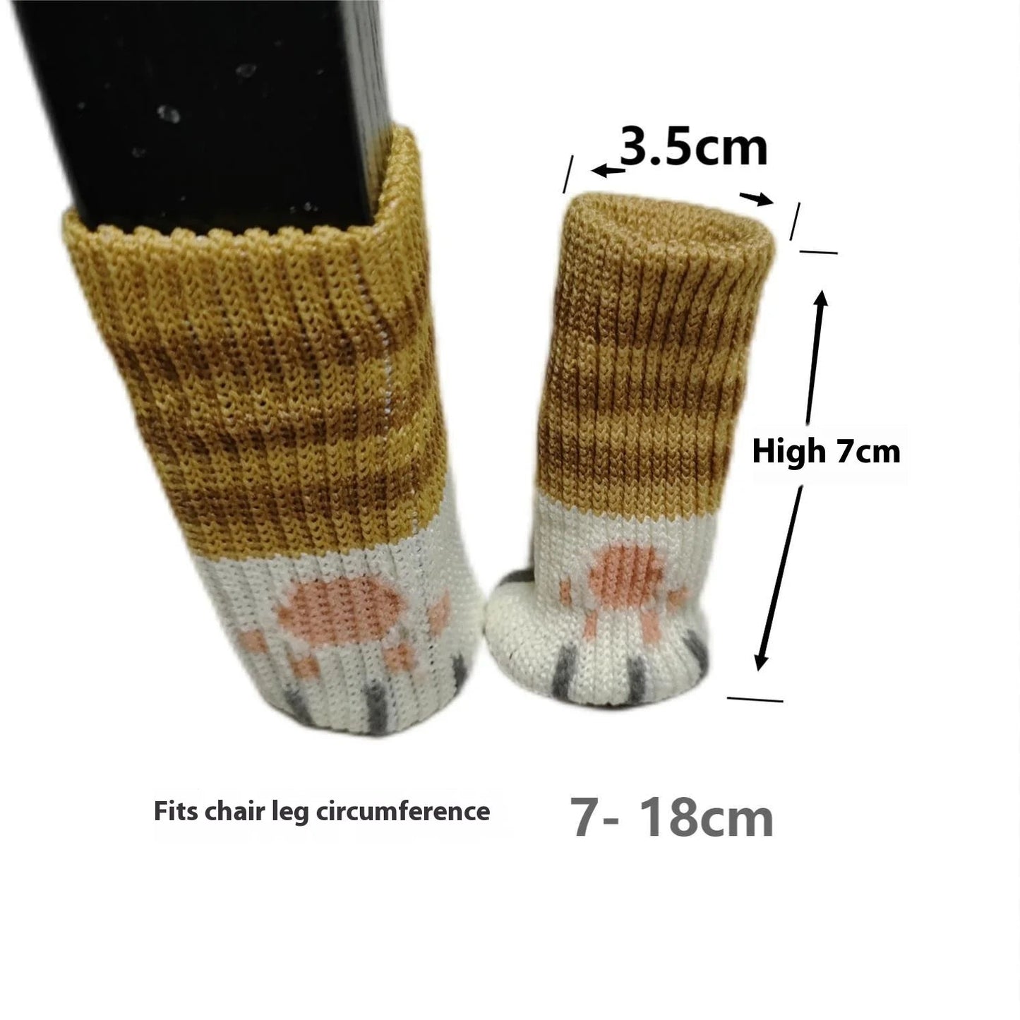 16Pcs Chair Legs Socks Knitted Furniture Feet Floor Protectors Anti - slip Pads Silent Thicken Table Chair Leg Socks Covers - Avero