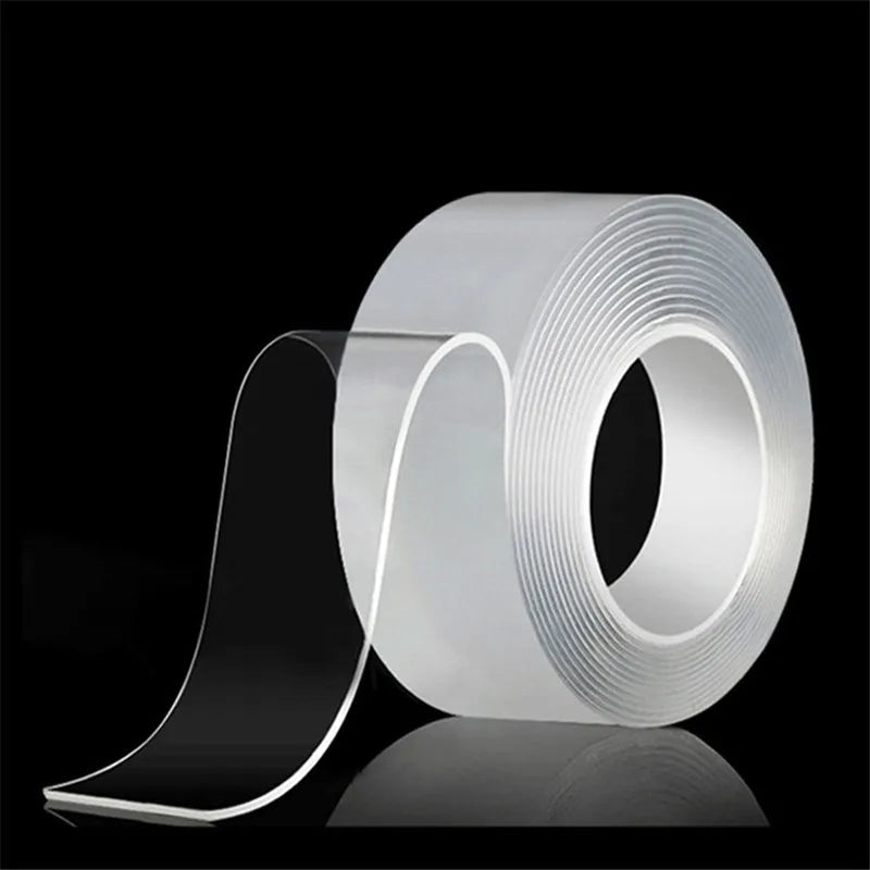 1m 2m 3m 5m Nano Tape Double Sided Tape Transparent Reusable Waterproof Adhesive Strong Tapes Cleanable Kitchen Bathroom Supplie - Avero
