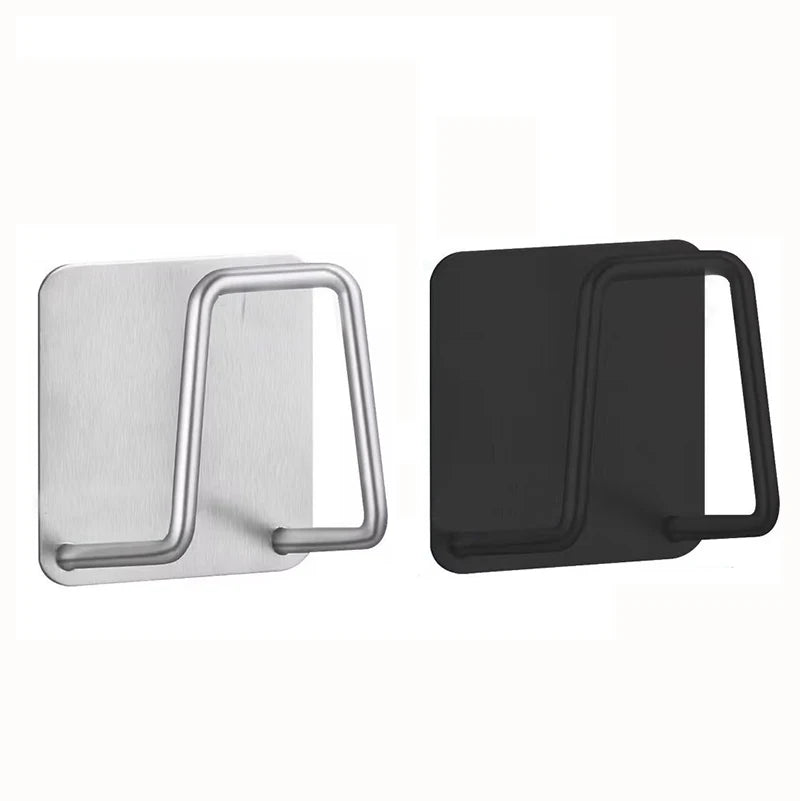 1pc Stainless Steel Sink Sponge Rack For Sponge Steel Wire Ball Draining Paste The Inner Wall Of The Sink Kitchen Supplies - Avero
