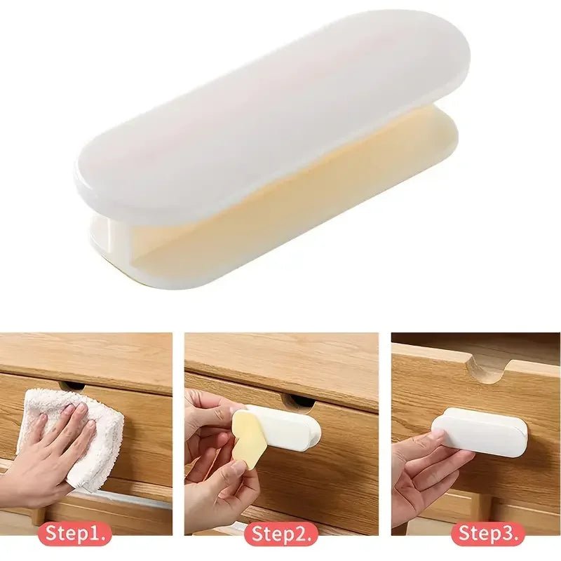 2 PCS Self - Adhesive Window, Cabinet & Drawer Handles - Ideal for Door, Wardrobe Sliding Door as an Organizing Auxiliary Device - Avero