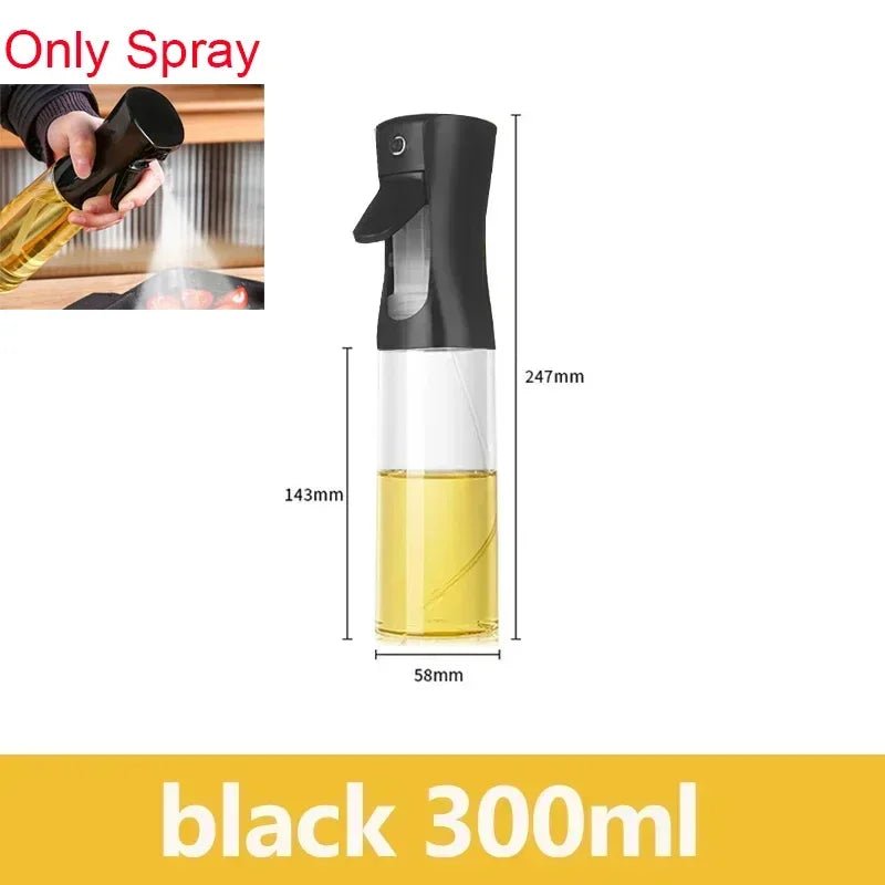 200/300/500ml Oil Spray for Kitchen Oil Nebulizer Dispenser Spray Oil Sprayer Airfryer BBQ Camping Olive Oil Diffuser Brush - Avero