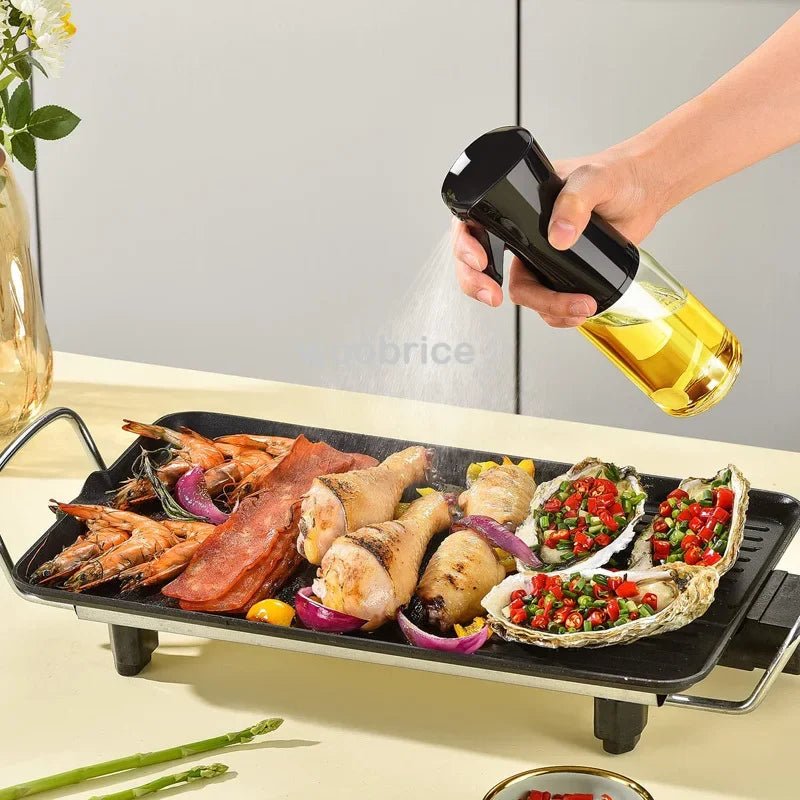 200/300/500ml Oil Spray for Kitchen Oil Nebulizer Dispenser Spray Oil Sprayer Airfryer BBQ Camping Olive Oil Diffuser Brush - Avero