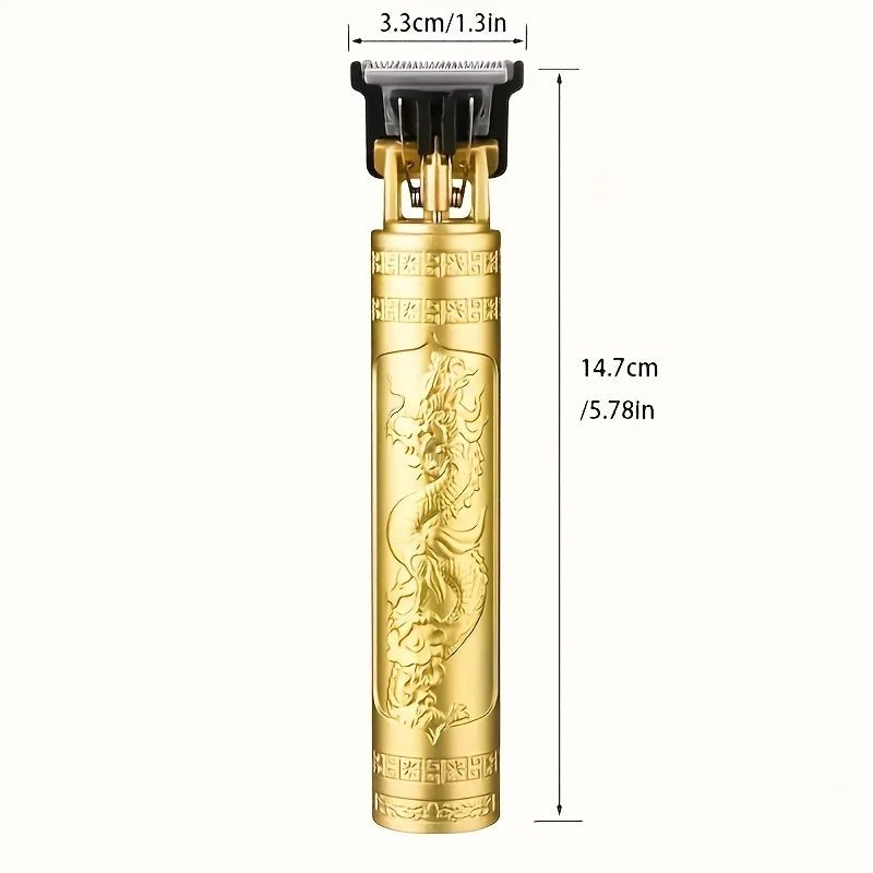 2025 T9 HairClipper Beard Shaving Body Hair Trimmer Clippers Electric Machine Men Haircut Machine 0mm Barber ShaverDragon Carved - Avero