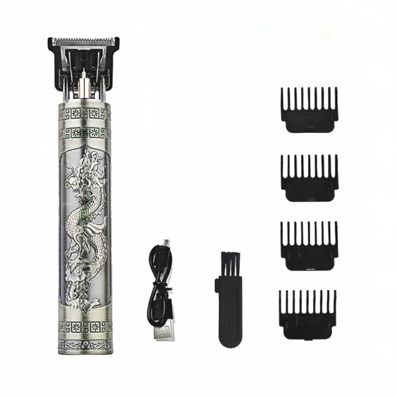 2025 T9 HairClipper Beard Shaving Body Hair Trimmer Clippers Electric Machine Men Haircut Machine 0mm Barber ShaverDragon Carved - Avero