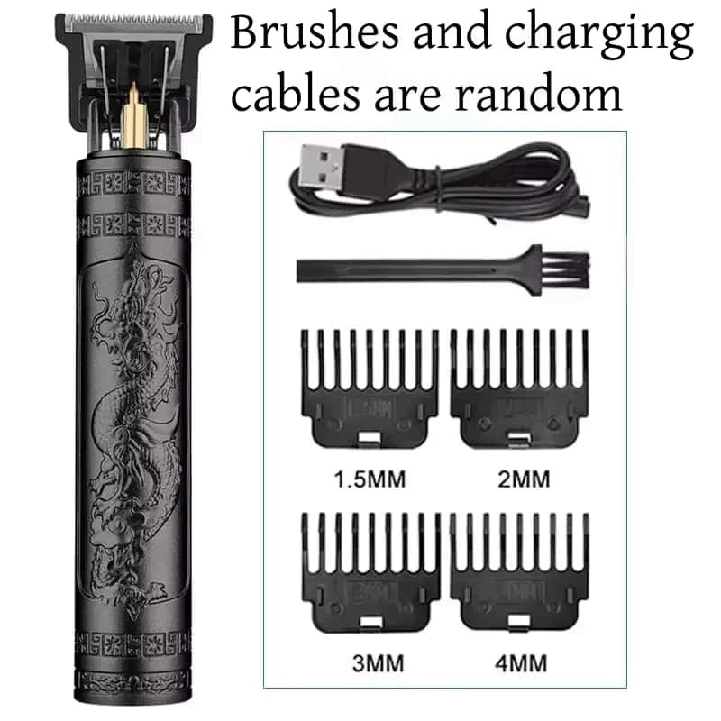 2025 T9 HairClipper Beard Shaving Body Hair Trimmer Clippers Electric Machine Men Haircut Machine 0mm Barber ShaverDragon Carved - Avero