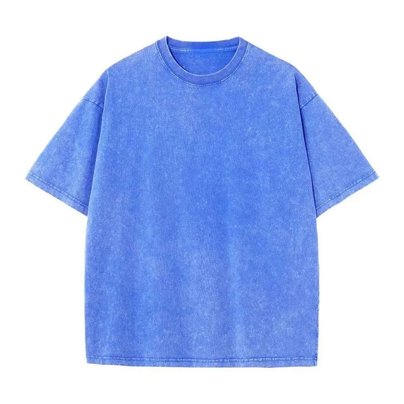2025 Washed Vintage T-Shirts Street Hip Hop Retro Punk T Shirt women Harajuku Casual Cotton Short Sleeve Acid Wash TShirts top - Avero