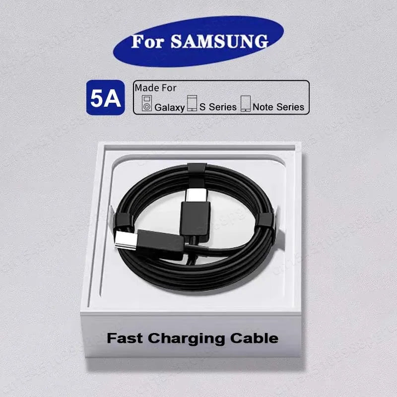 2PCS PD 45W USB C Cable For Samsung Galaxy S20 S21 S22 S23 Ultra Note 10 5G 20 A53 A54 Super Fast Charging USB Type C Data Cable - Avero