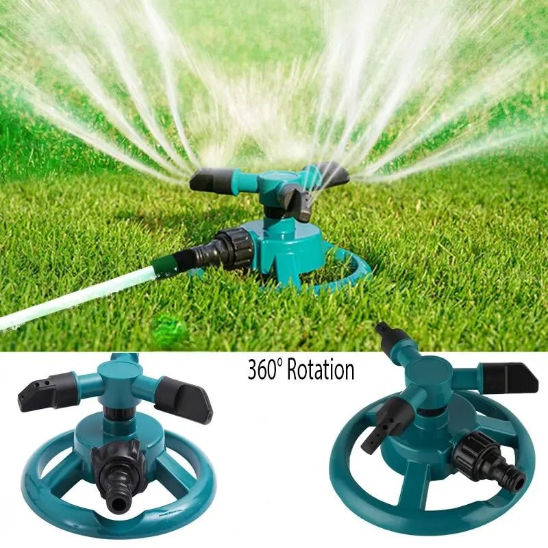 360° Auto - Rotating Sprinkler Nozzle - Adjustable Spray Patterns for Lawn/Garden/Agricultural Irrigation, Water - Saving Tool - Avero