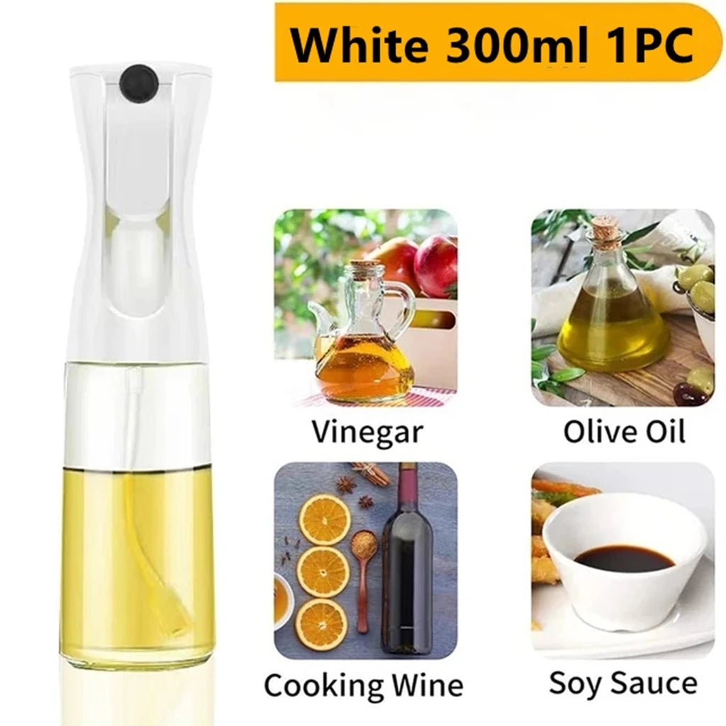 3PCS 200/300ml Oil Sprayer Bottle 1PC Kitchen Cooking Oil Dispenser Fitness Fat Loss Camping BBQ Vinegar Sauce Sprayer Bottle - Avero