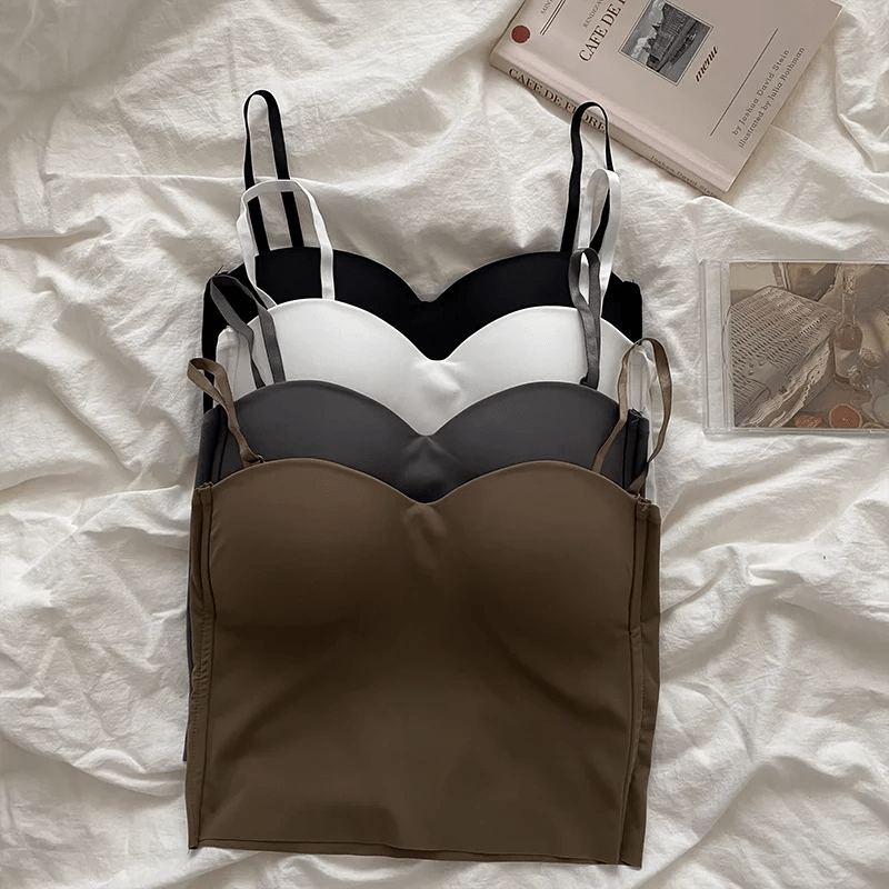 4 Colors Camisole for Women Fitness Crop Tops Summer Elegant Sexy All - match Casual Aesthetic Solid New - Avero