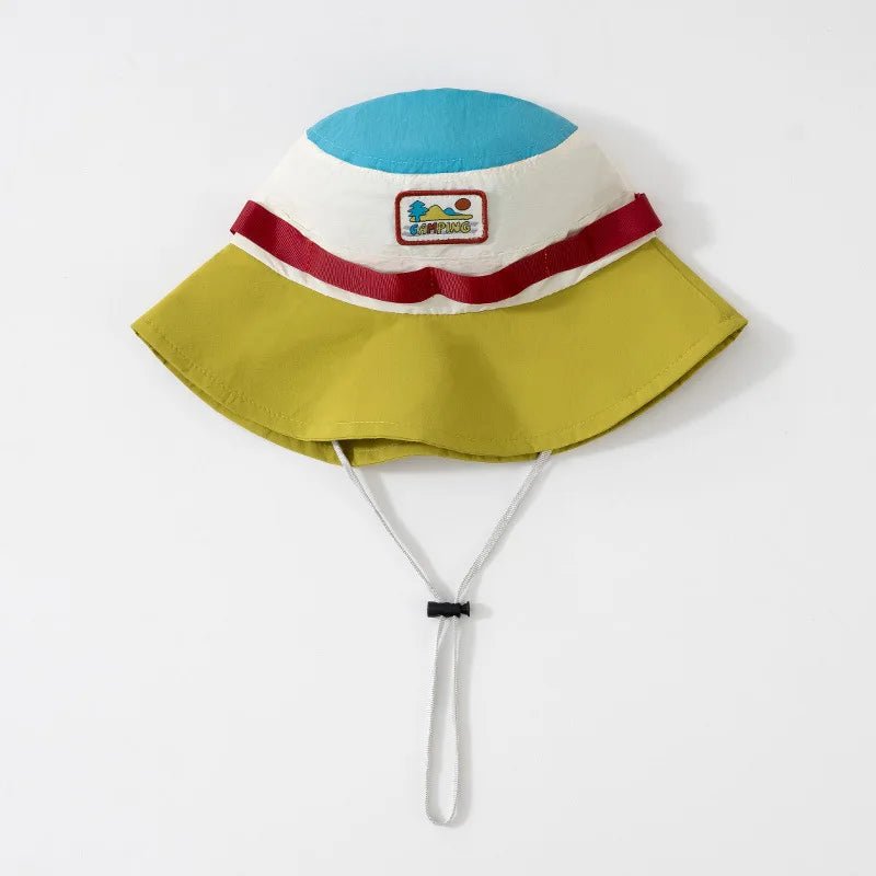 4 Colors Summer Sun Protection Girls Bucket Hat Breathable Outdoor Sports Hats Kids Headwear Caps 2 - 6Y - Avero