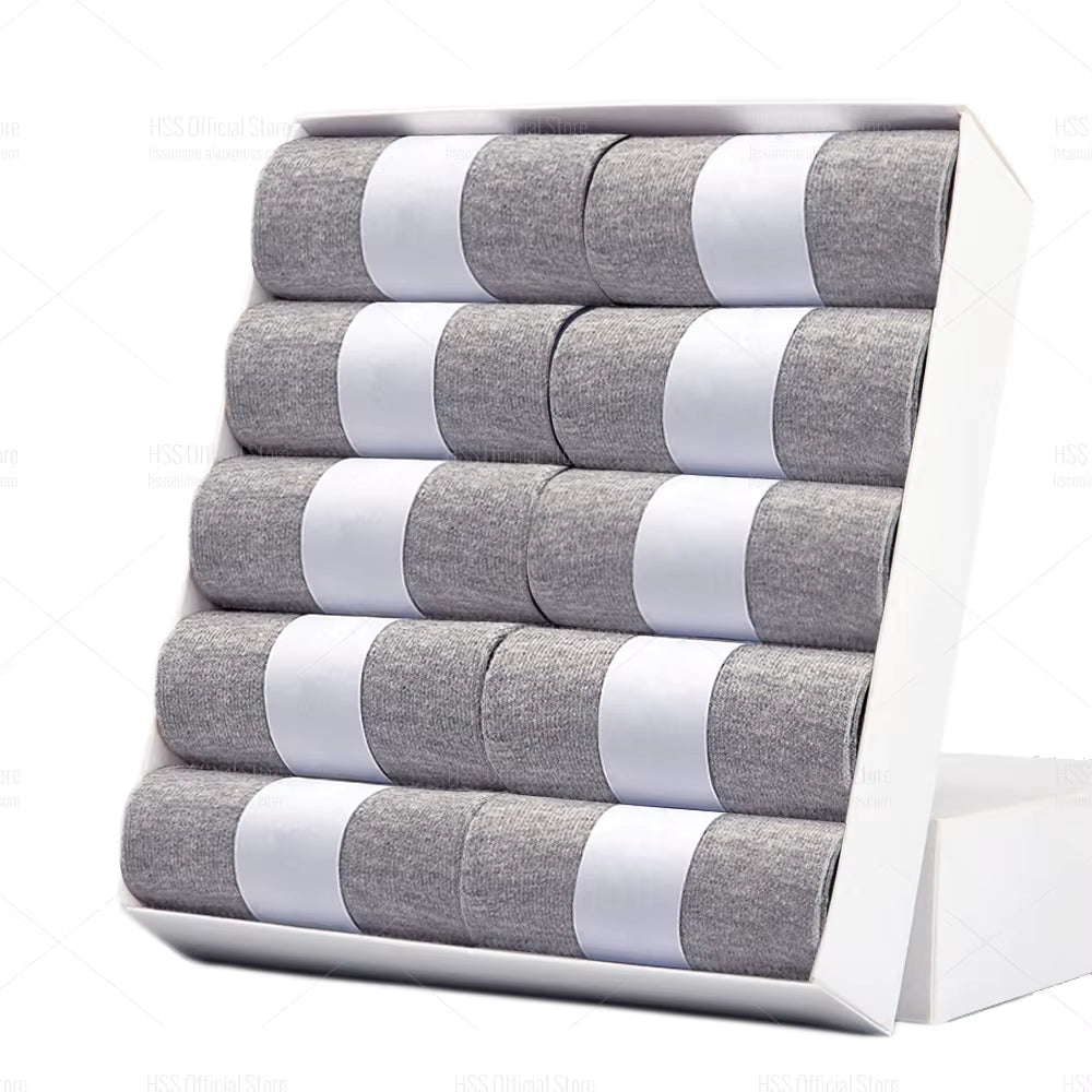 5/10 Pairs Men'S Cotton Blend Socks Black Business Men Socks Soft Breathable Summer Winter for Male Socks plus Size (6.5 - 14) - Avero