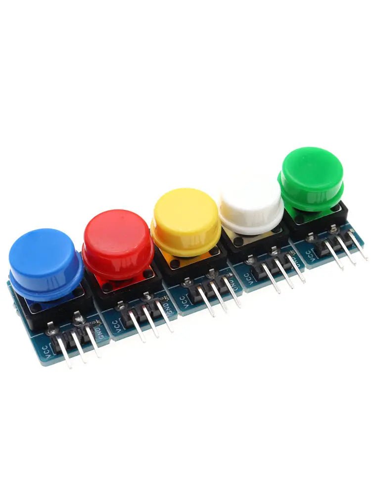 5pcs 12X12MM Big key module Big button module Light touch switch module with hat High level output for arduino or raspberry pi 3 - Avero