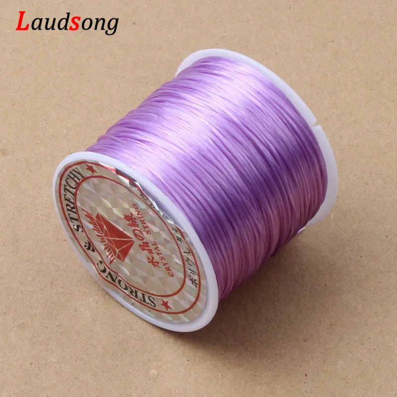 60M 0.5 - 1.2mm Strong Elastic Crystal Beading Cord Bracelet Necklace Stretch Thread String For Jewelry Making Diy Flexible Line - Avero