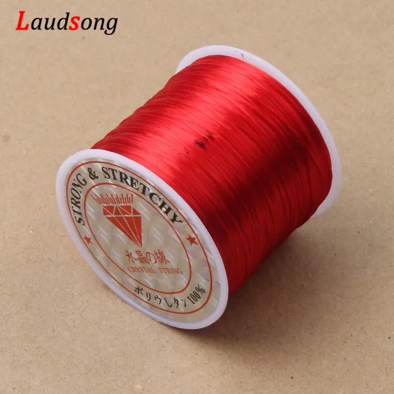 60M 0.5 - 1.2mm Strong Elastic Crystal Beading Cord Bracelet Necklace Stretch Thread String For Jewelry Making Diy Flexible Line - Avero