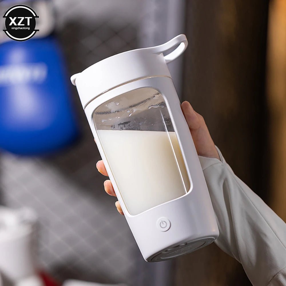 650Ml Electric Protein Shaker Bottle USB Rechargeable Whey Protein Powder Mixing Bottle Sports Fitness Gym Outdoor Travel Bottle - Avero