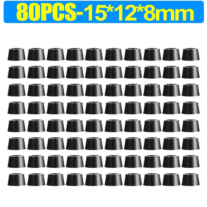 8/80Pcs Rubber Pads Floor Protectors Non - slip Cutting Board Furniture Bumper Gasket Table Chair Leg Cover Furniture Hardware Mat - Avero