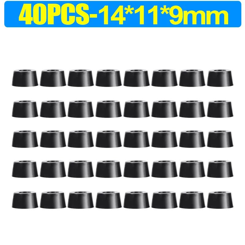 8/80Pcs Rubber Pads Floor Protectors Non - slip Cutting Board Furniture Bumper Gasket Table Chair Leg Cover Furniture Hardware Mat - Avero