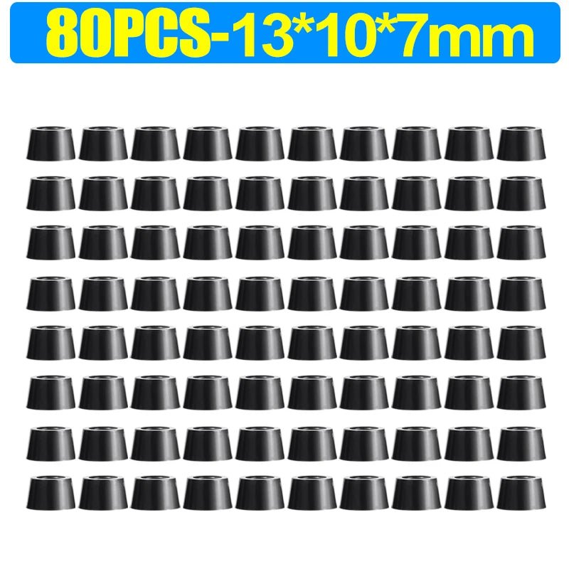 8/80Pcs Rubber Pads Floor Protectors Non - slip Cutting Board Furniture Bumper Gasket Table Chair Leg Cover Furniture Hardware Mat - Avero
