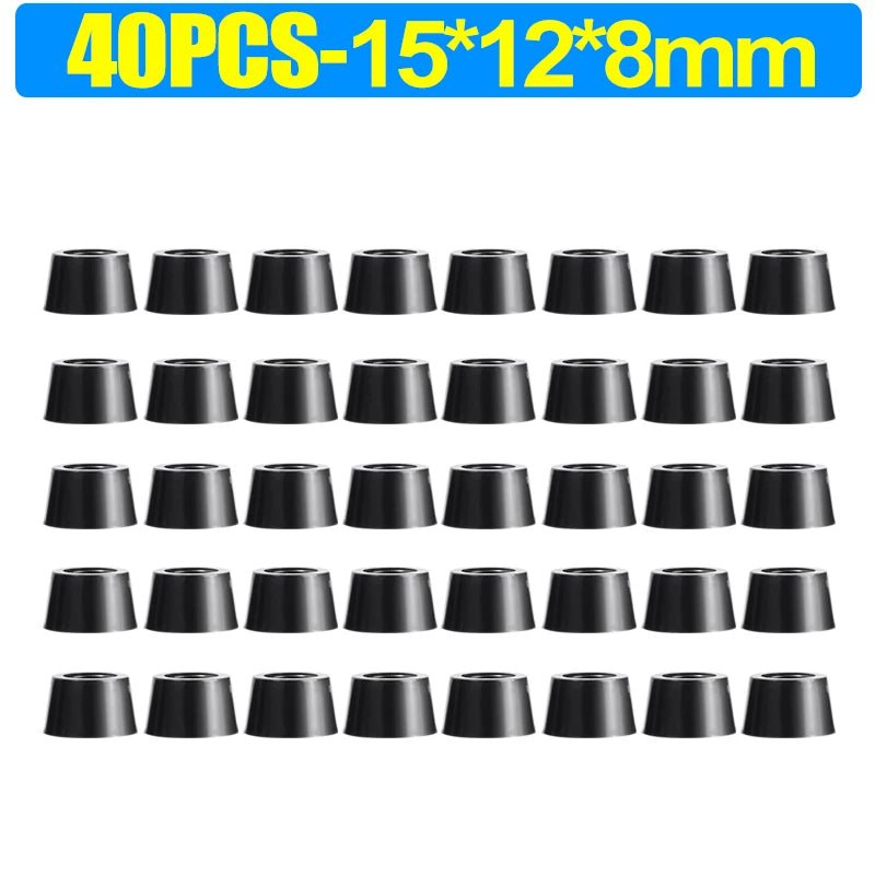 8/80Pcs Rubber Pads Floor Protectors Non - slip Cutting Board Furniture Bumper Gasket Table Chair Leg Cover Furniture Hardware Mat - Avero