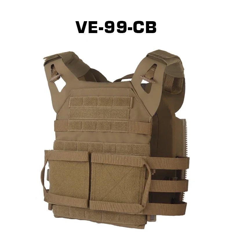 Adjustable Sport Vest Men JPC2.0 Breathable Quick Release Airsoft Vest Nylon Hunting Carrier for Outdoor Paintball Training - Avero
