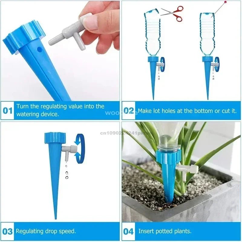 Automatic Drip Plants Irrigation Drip Irrigation Garden Watering System Garden Plant Self Watering Kits Insert Watering Devices - Avero