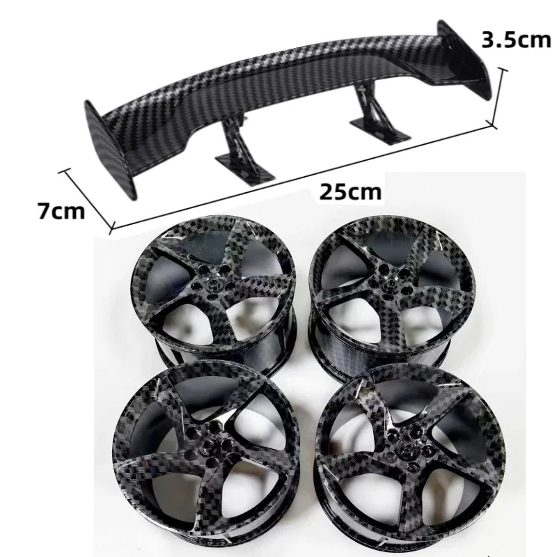 Carbon Fiber Accessories Tail Wheel Hub 23799 80279 Tyre 37383 73398 68577 MOC Compatible Lego Car Building Block Bricks - Avero
