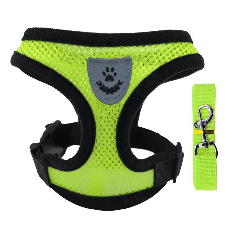 Cat Harness Vest Walking Lead Leash For Puppy dog Collar Polyester Adjustable Mesh Dog Harness For Small Medium Pet Accessories - Avero