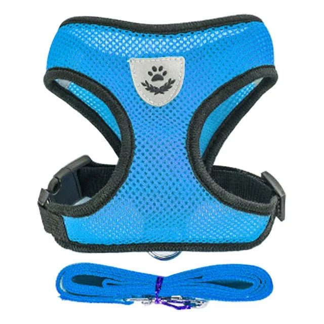 Cat Harness Vest Walking Leash For Puppy dog Collar Polyester Adjustable Mesh Dog Harness For Small Medium Pet Accessories - Avero