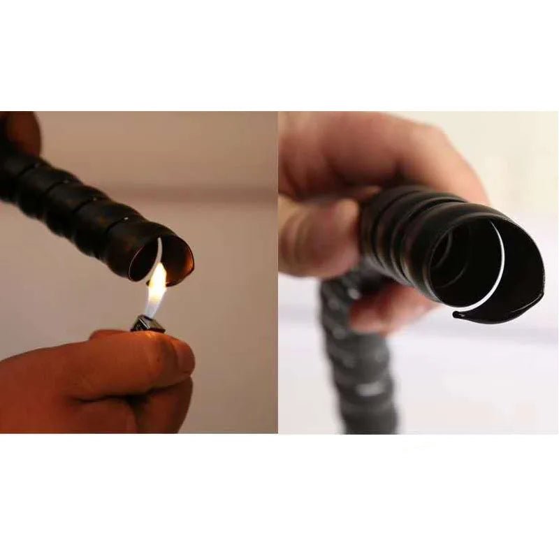 Clearance_2meters 8mm 10mm Line Organizer Pipe Protection Flexible Spiral Wrap Winding Cable Wire Protector Cable Sleeve Cover T - Avero
