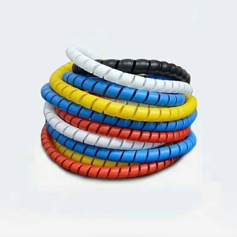 Clearance_2meters 8mm 10mm Line Organizer Pipe Protection Flexible Spiral Wrap Winding Cable Wire Protector Cable Sleeve Cover T - Avero