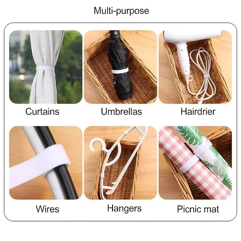 Data Cable Management Cable Tie Reusable Removable Multi - purpose Wire Organizer Data Cable Storage Tape Plant Fixation - Avero