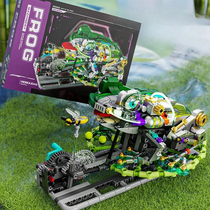 DIY New Building blocks Frog model children mechanical science, building blocks, teaching toys, birthday gifts 898 particles - Avero